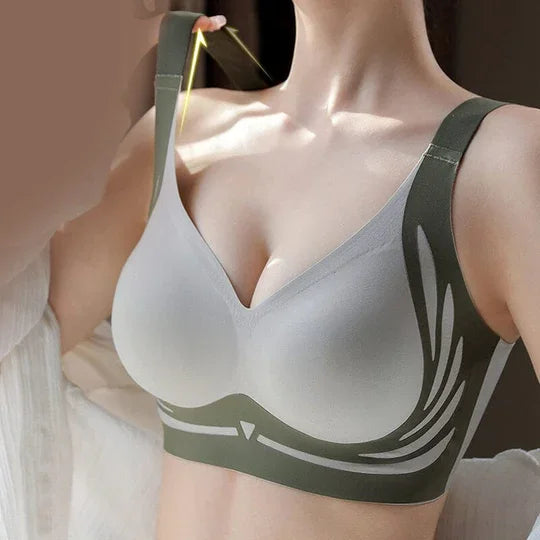 😍🔥Suhana™ London-Paris Premium Designer Edition Anti-Sagging Mega Lift Padded Wireless Bra🥰🔥 ( PACK OF 3 )
