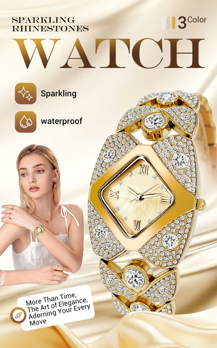 Suhana™ 💸 Royal Edition💸😍 Women’s Luxurious Limited Rhinestone TimePiece Quartz Watch🔥 ⭐