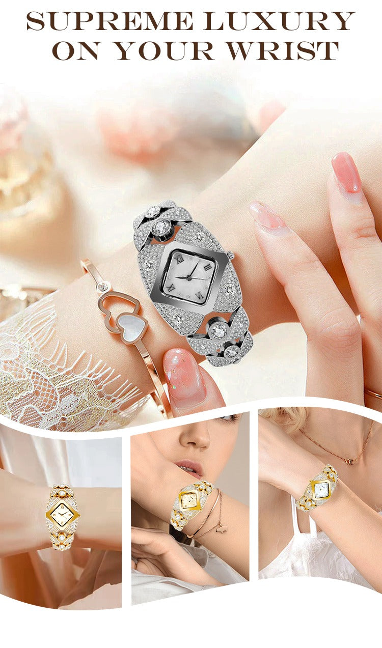 Suhana™ 💸 Royal Edition💸😍 Women’s Luxurious Limited Rhinestone TimePiece Quartz Watch🔥 ⭐