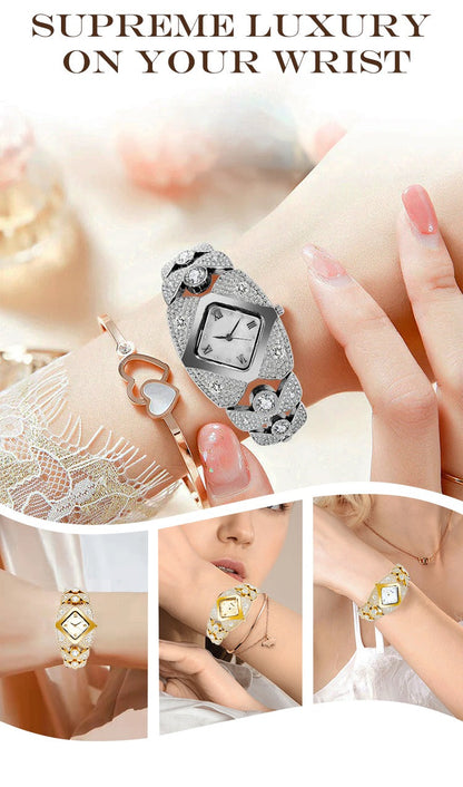 Suhana™ 💸 Royal Edition💸😍 Women’s Luxurious Limited Rhinestone TimePiece Quartz Watch🔥 ⭐