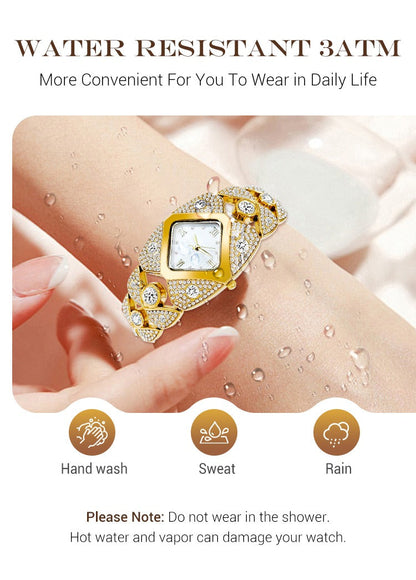 Suhana™ 💸 Royal Edition💸😍 Women’s Luxurious Limited Rhinestone TimePiece Quartz Watch🔥 ⭐