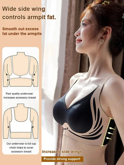😍🔥Suhana™ London-Paris Premium Designer Edition Anti-Sagging Mega Lift Padded Wireless Bra🥰🔥 ( PACK OF 3 )