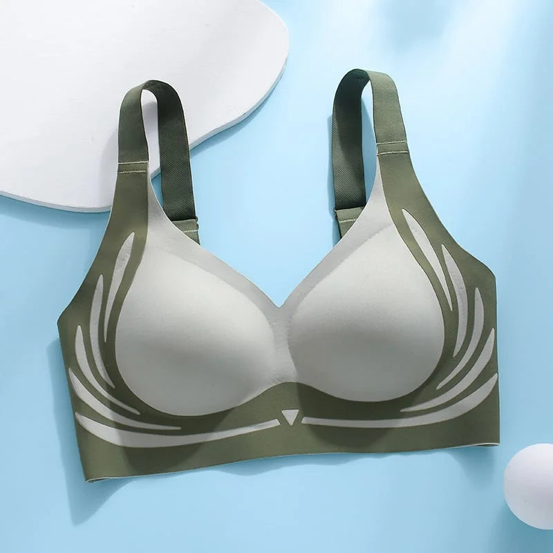 😍🔥Suhana™ London-Paris Premium Designer Edition Anti-Sagging Mega Lift Padded Wireless Bra🥰🔥 ( PACK OF 3 )